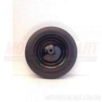 Колесо на садовую тачку литое черное 3.50-8 (d=20 mm)