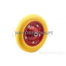 Колесо 3,00 -8 TL (бескамерное, под ось D-16мм ) (желтое) MRHD, шт Колесо 3,00 -8 TL (бескамерное, под ось D-16мм ) (желтое) MRHD, шт