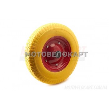 Колесо   4,00 -8   TL   (бескамерное, под ось d-20мм )   (желтое)   MRHD, шт
