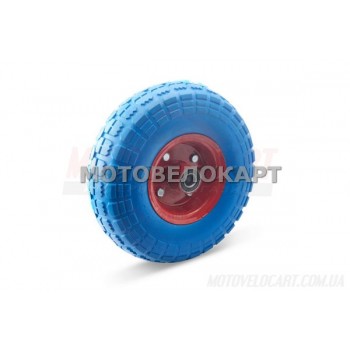 Колесо   4,10/3,50 -4   TL   (бескамерное, под ось d-16мм )   (синее)   MRHD, шт